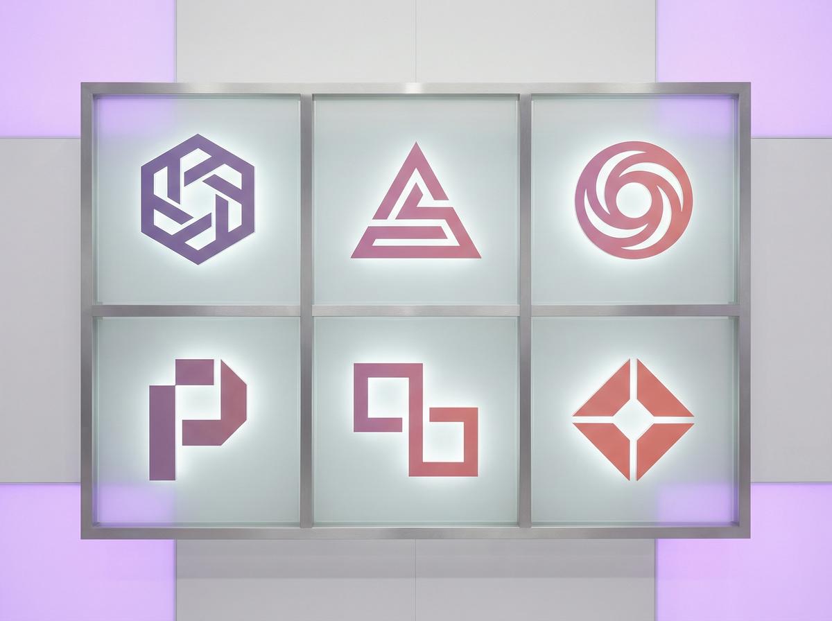 母狗合作影视品牌Logo墙